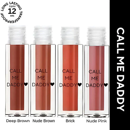 Call Me Daddy Liquid Lipstick MINI | Pigmented AF, Non-sticky + Matte Lipstick | Pack of 4 - Image 101