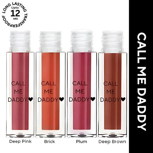 Call Me Daddy Liquid Lipstick MINI | Pigmented AF, Non-sticky + Matte Lipstick | Pack of 4 - Image 105