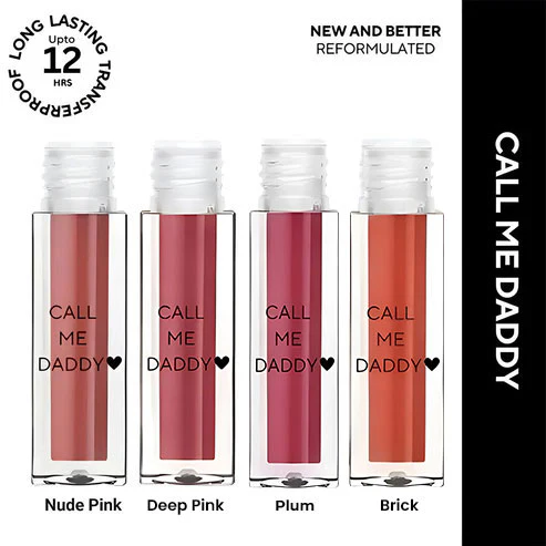 Call Me Daddy Liquid Lipstick MINI | Pigmented AF, Non-sticky + Matte Lipstick | Pack of 4 - Image 109