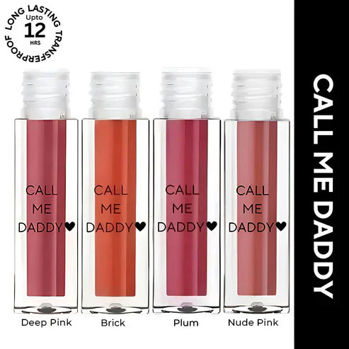 Call Me Daddy Liquid Lipstick MINI | Pigmented AF, Non-sticky + Matte Lipstick | Pack of 4 - Image 113