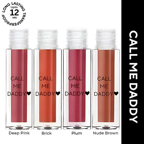 Call Me Daddy Liquid Lipstick MINI | Pigmented AF, Non-sticky + Matte Lipstick | Pack of 4 - Image 93